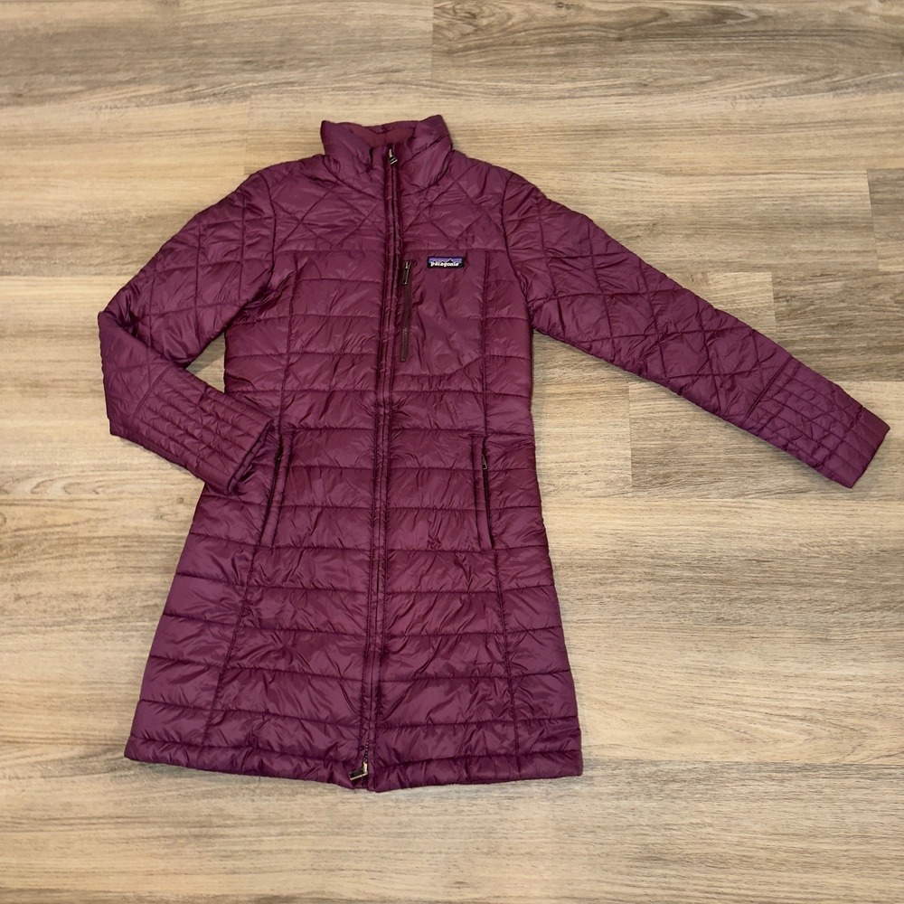 Patagonia Womens Nano Puff Parka Purple Quilted Insulated Jacket XS